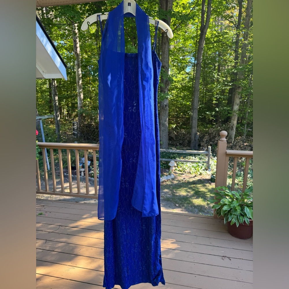 Steppin' Out Royal Blue Lace Dress